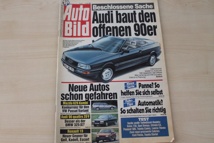 Deckblatt Auto Bild (27/1988)